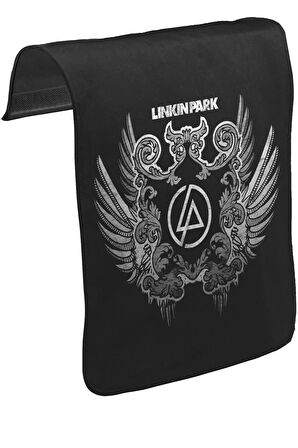 Linkin Park - Wings Unisex Siyah Tak-Çıkar Postacı Çanta Kapağı CK-122