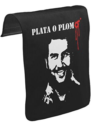 Narcos - Plata o Plomo II Unisex Siyah Tak-Çıkar Postacı Çanta Kapağı CK-1221