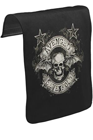 Avenged Sevenfold - A7X Unisex Siyah Tak-Çıkar Postacı Çanta Kapağı CK-123