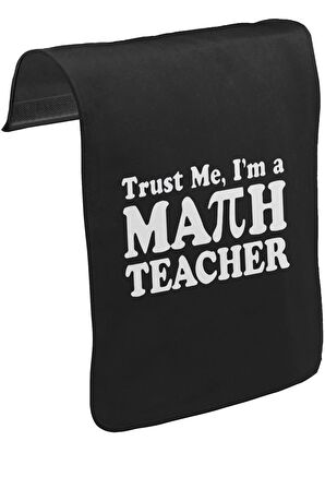 I'm Math Teacher Öğretmenler Günü Unisex Siyah Tak-Çıkar Postacı Çanta Kapağı CK-1231