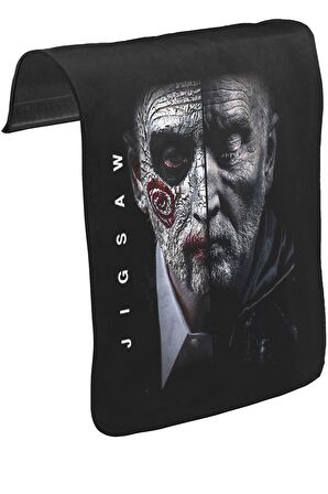 Jigsaw - Legacy Unisex Siyah Tak-Çıkar Postacı Çanta Kapağı CK-1240