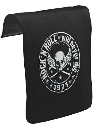 Rock 'N Roll Unisex Siyah Tak-Çıkar Postacı Çanta Kapağı CK-127