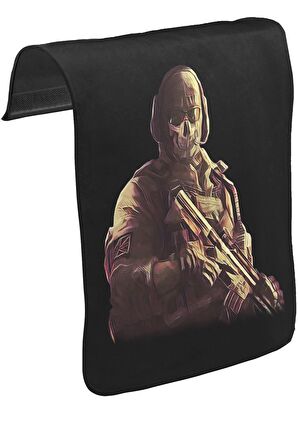 Call of Duty - Duty Unisex Siyah Tak-Çıkar Postacı Çanta Kapağı CK-1279