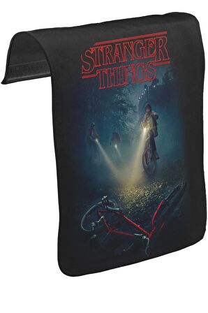 Stranger Things - Bicycle Unisex Siyah Tak-Çıkar Postacı Çanta Kapağı CK-1285