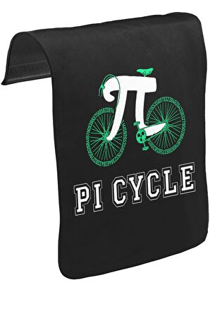 Matematik - Pi I Unisex Siyah Tak-Çıkar Postacı Çanta Kapağı CK-1298
