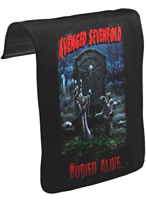 Avenged Sevenfold - Buried Alive Unisex Siyah Tak-Çıkar Postacı Çanta Kapağı CK-13