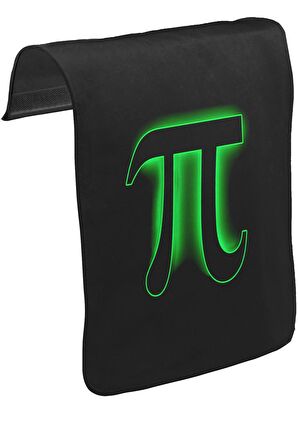 Matematik - Pi X Unisex Siyah Tak-Çıkar Postacı Çanta Kapağı CK-1307