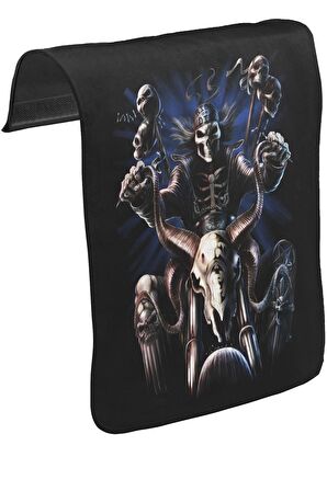 Motosiklet - Ride or Die Unisex Siyah Tak-Çıkar Postacı Çanta Kapağı CK-131