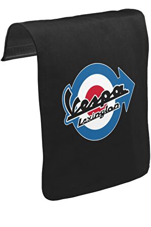 Vespa - Lexington Unisex Siyah Tak-Çıkar Postacı Çanta Kapağı CK-1314