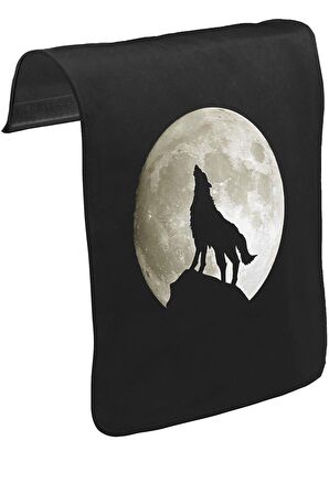 Kurt ve Ay Unisex Siyah Tak-Çıkar Postacı Çanta Kapağı CK-1329