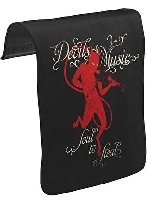 Devil Unisex Siyah Tak-Çıkar Postacı Çanta Kapağı CK-135