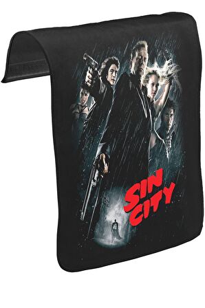 Sin City Unisex Siyah Tak-Çıkar Postacı Çanta Kapağı CK-136