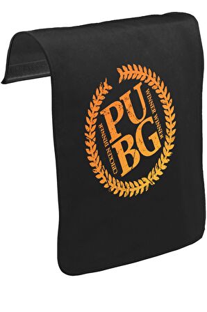 PUBG - Chicken Dinner Unisex Siyah Tak-Çıkar Postacı Çanta Kapağı CK-1363