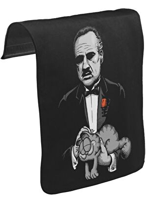 The Godfather - The Cat Unisex Siyah Tak-Çıkar Postacı Çanta Kapağı CK-1367
