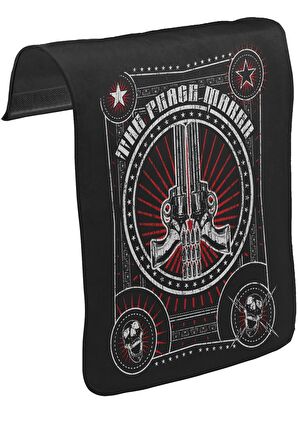 Peace and War Unisex Siyah Tak-Çıkar Postacı Çanta Kapağı CK-137