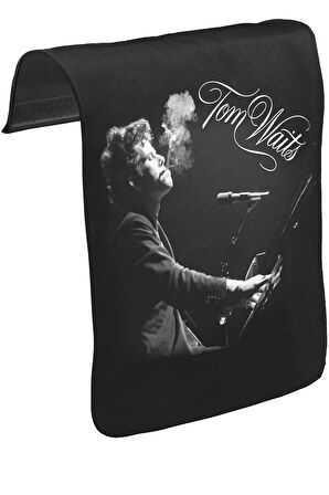 Tom Waits - Phone Call Unisex Siyah Tak-Çıkar Postacı Çanta Kapağı CK-1376