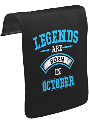 Legends Born in October - Arrow Unisex Siyah Tak-Çıkar Postacı Çanta Kapağı CK-1388