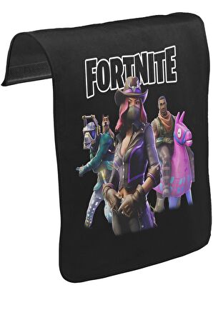 Fortnite - Pets Unisex Siyah Tak-Çıkar Postacı Çanta Kapağı CK-1395