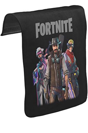 Fortnite - Weapons Unisex Siyah Tak-Çıkar Postacı Çanta Kapağı CK-1397