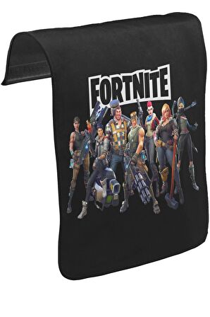 Fortnite - Dream Team Unisex Siyah Tak-Çıkar Postacı Çanta Kapağı CK-1398