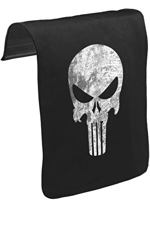 Punisher  Unisex Siyah Tak-Çıkar Postacı Çanta Kapağı CK-140
