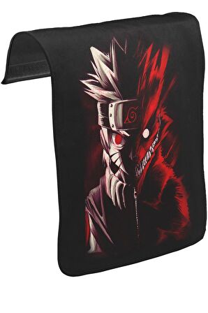 Naruto - Storm Unisex Siyah Tak-Çıkar Postacı Çanta Kapağı CK-1404