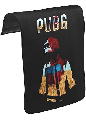 PUBG - Red Storm Unisex Siyah Tak-Çıkar Postacı Çanta Kapağı CK-1405
