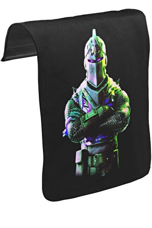 Fortnite - Chevalier II Unisex Siyah Tak-Çıkar Postacı Çanta Kapağı CK-1410