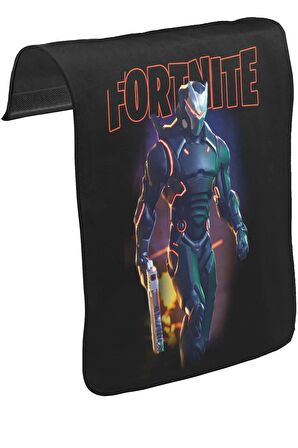 Fortnite - Firegun Unisex Siyah Tak-Çıkar Postacı Çanta Kapağı CK-1415