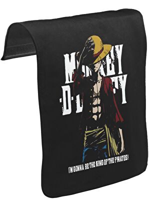One Piece - King of Pirates Unisex Siyah Tak-Çıkar Postacı Çanta Kapağı CK-1439