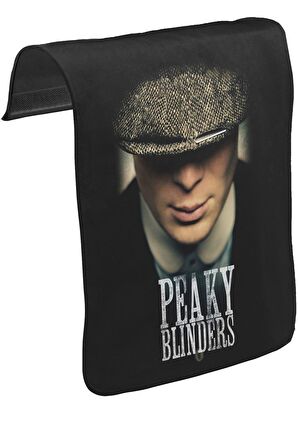 Peaky Blinders - Button Unisex Siyah Tak-Çıkar Postacı Çanta Kapağı CK-1446