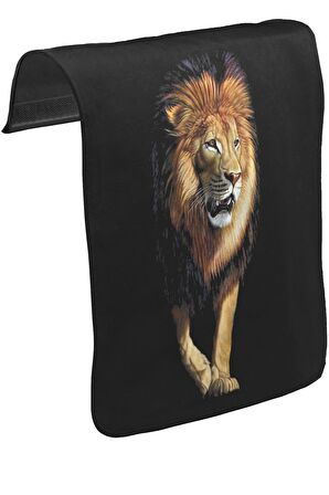 Aslan II Unisex Siyah Tak-Çıkar Postacı Çanta Kapağı CK-1469