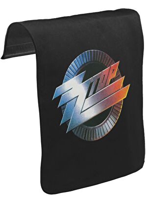 ZZ Top - Logo Unisex Siyah Tak-Çıkar Postacı Çanta Kapağı CK-1473