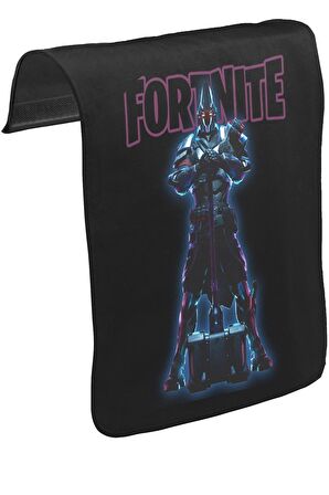 Fortnite - X Knight Unisex Siyah Tak-Çıkar Postacı Çanta Kapağı CK-1483