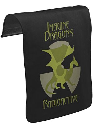 Imagine Dragons - Radioactive Unisex Siyah Tak-Çıkar Postacı Çanta Kapağı CK-149