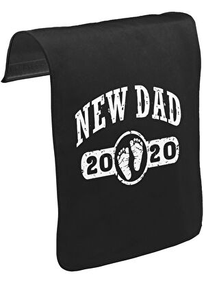 New Dad - 2020 Unisex Siyah Tak-Çıkar Postacı Çanta Kapağı CK-1505