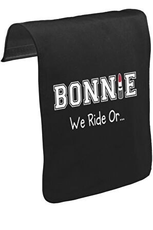 Bonnie and Clyde - Bonnie Unisex Siyah Tak-Çıkar Postacı Çanta Kapağı CK-1535