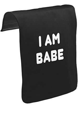 I am Babe Unisex Siyah Tak-Çıkar Postacı Çanta Kapağı CK-1540