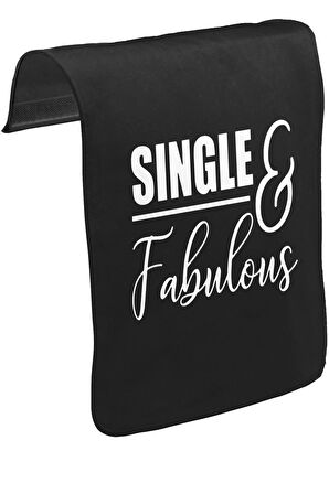 Single and Fabulous Unisex Siyah Tak-Çıkar Postacı Çanta Kapağı CK-1543