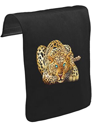 Kaplan - Look Unisex Siyah Tak-Çıkar Postacı Çanta Kapağı CK-1555