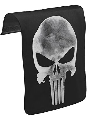 Punisher - Logo Unisex Siyah Tak-Çıkar Postacı Çanta Kapağı CK-156