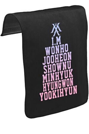 Monsta X - I.M Unisex Siyah Tak-Çıkar Postacı Çanta Kapağı CK-1565