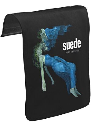 Suede - Night Thoughts Unisex Siyah Tak-Çıkar Postacı Çanta Kapağı CK-1570