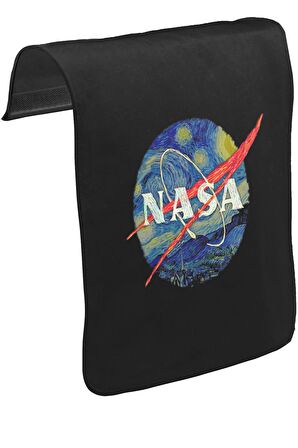 Nasa - Van Gogh Unisex Siyah Tak-Çıkar Postacı Çanta Kapağı CK-1574