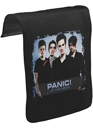 Panic! at the Disco Unisex Siyah Tak-Çıkar Postacı Çanta Kapağı CK-158