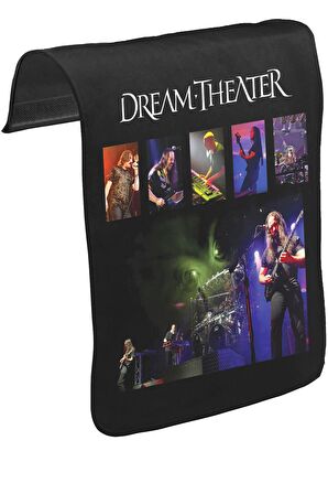 Dream Theater - Konser Unisex Siyah Tak-Çıkar Postacı Çanta Kapağı CK-162