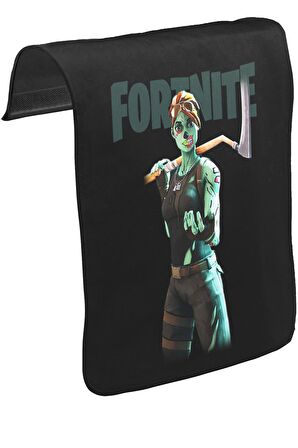 Fortnite Zombie Unisex Siyah Tak-Çıkar Postacı Çanta Kapağı CK-1630