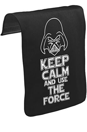Star Wars - Use the Force Unisex Siyah Tak-Çıkar Postacı Çanta Kapağı CK-1639