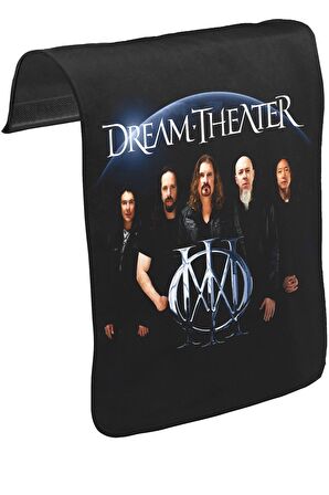 Dream Theater - Grup Unisex Siyah Tak-Çıkar Postacı Çanta Kapağı CK-165