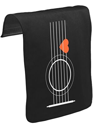 Gitar - Pena Unisex Siyah Tak-Çıkar Postacı Çanta Kapağı CK-1661